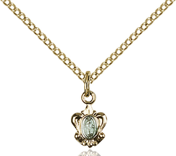Two-Tone SS/GP Miraculous Pendant