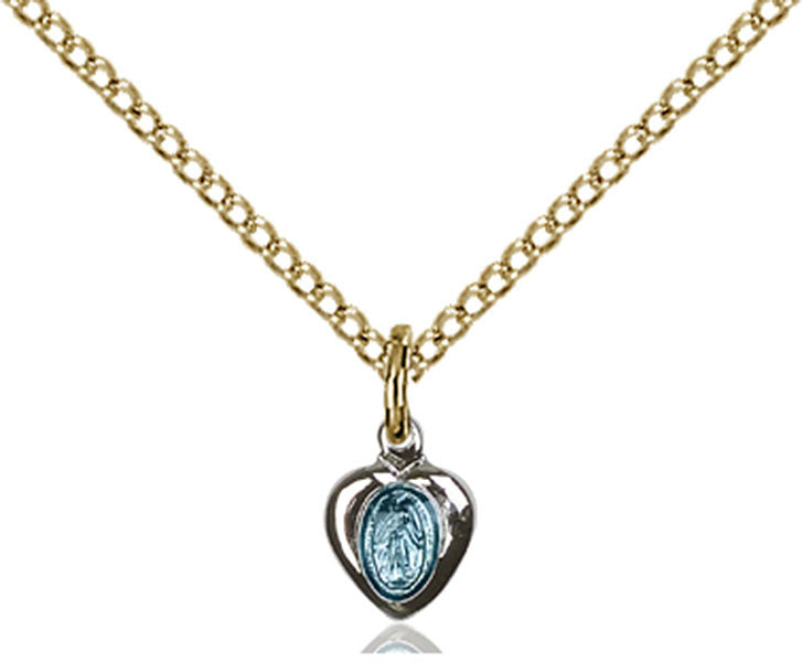 Two-Tone SS/GP Miraculous Pendant