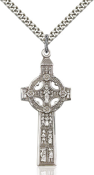 Sterling Silver Scriptures Cross Pendant