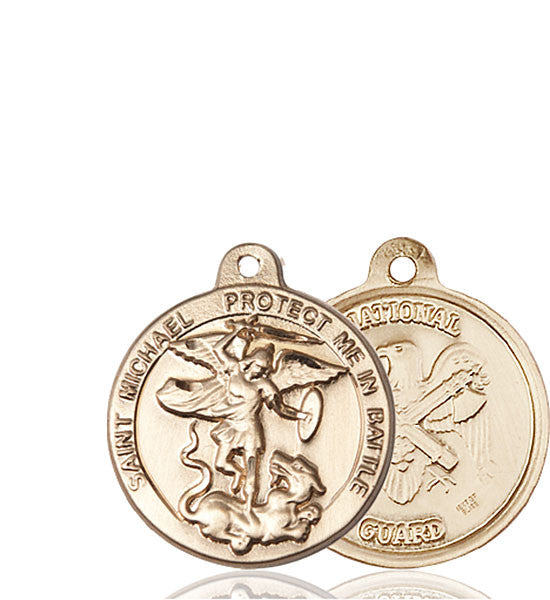 14kt Gold St. Michael the Archangel Medal