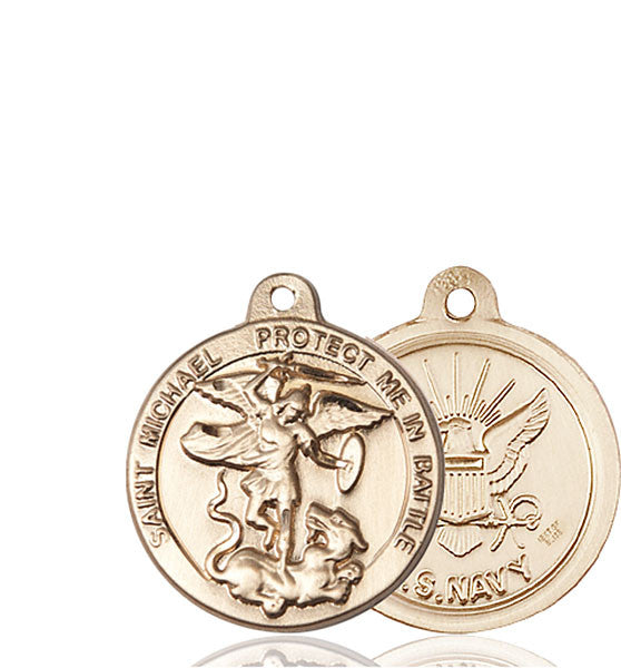14kt Gold St. Michael the Archangel Medal
