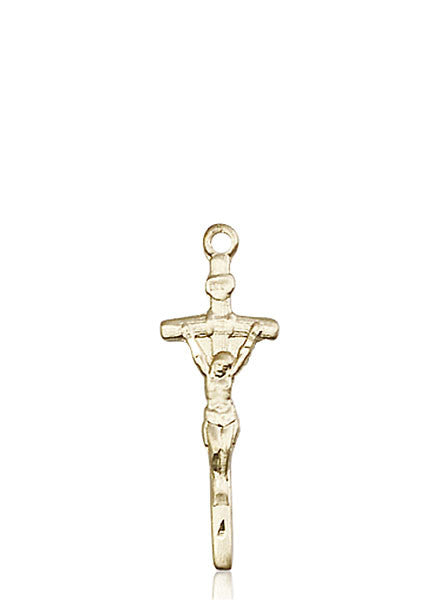 14kt Gold Papal Crucifix Medal