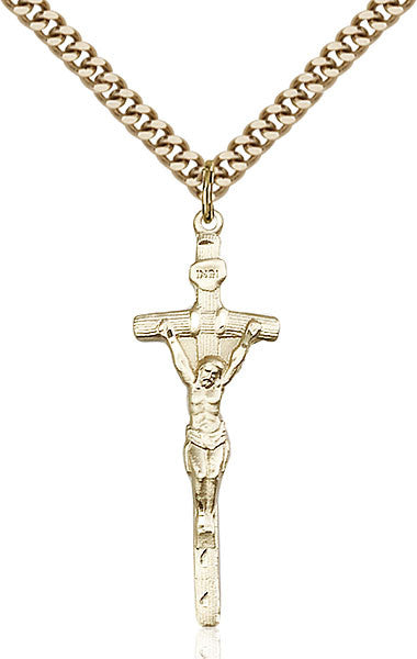 Gold Filled Papal Crucifix Pendant