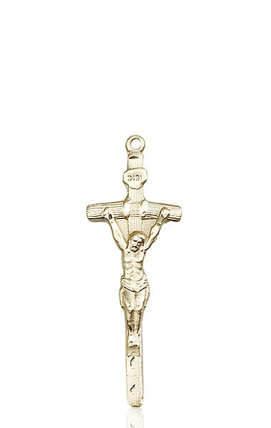 14kt Gold Papal Crucifix Medal