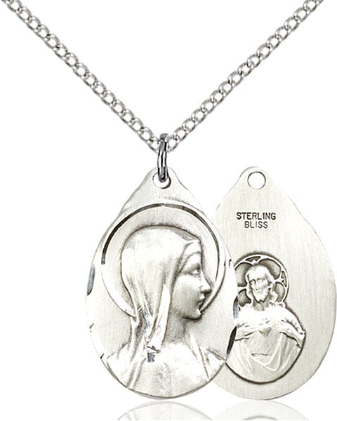 Sterling Silver Sorrowful Mother Pendant