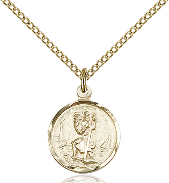 Gold Filled St. Christopher Pendant