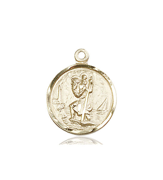 14kt Gold St. Christopher Medal