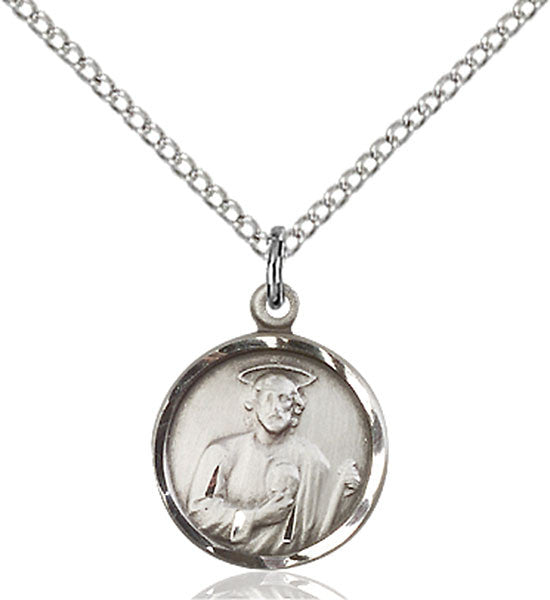 Sterling Silver St. Jude Pendant