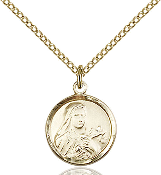 Gold Filled St. Theresa Pendant
