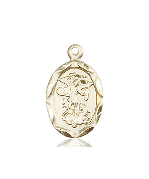 14kt Gold Crucifix Medal