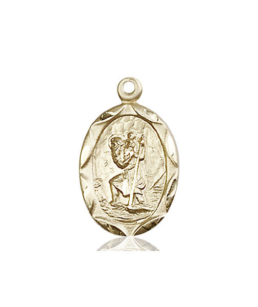 14kt Gold St. Christopher Medal