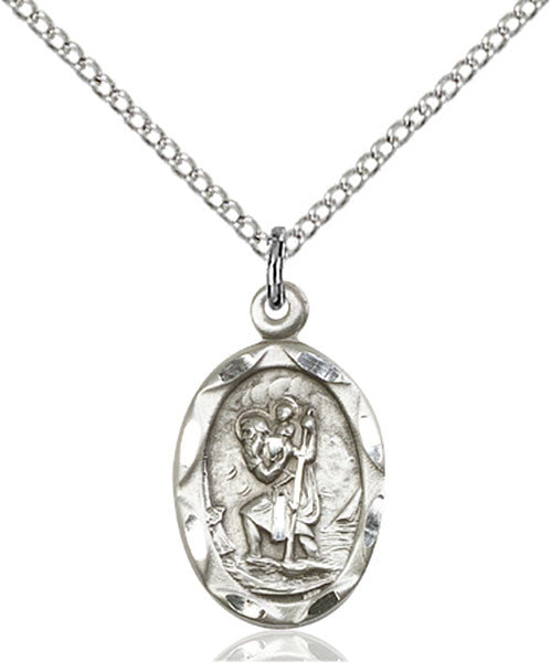 Sterling Silver St. Christopher Pendant