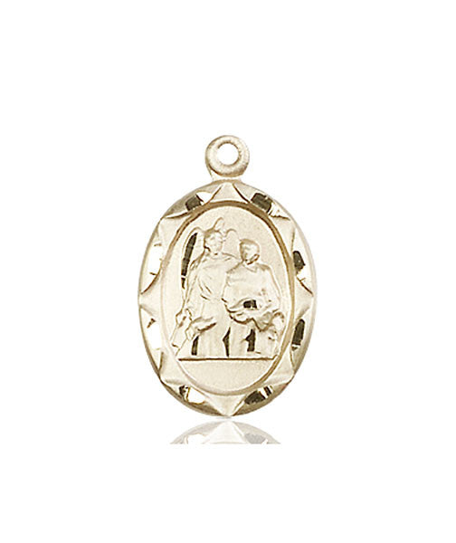 14kt Gold St. Raphael the Archangel Medal