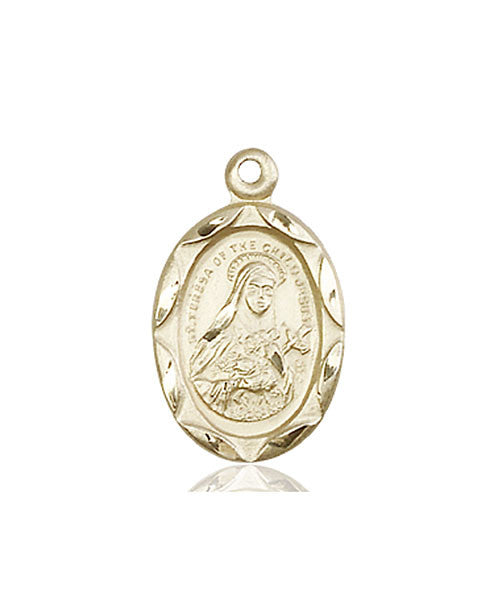 14kt Gold St. Theresa Medal