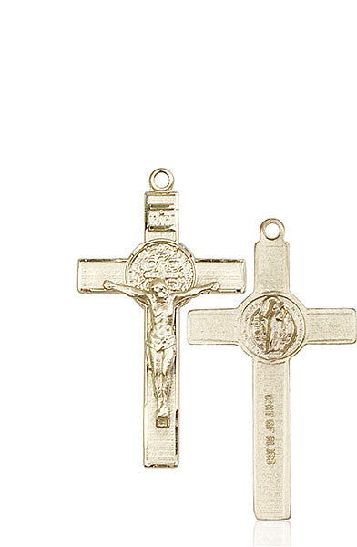 14kt Gold St. Benedict Crucifix Medal