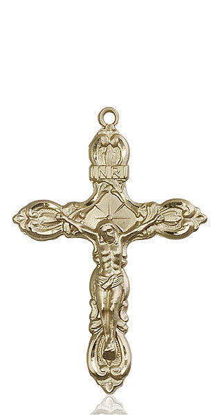 14kt Gold Crucifix Medal
