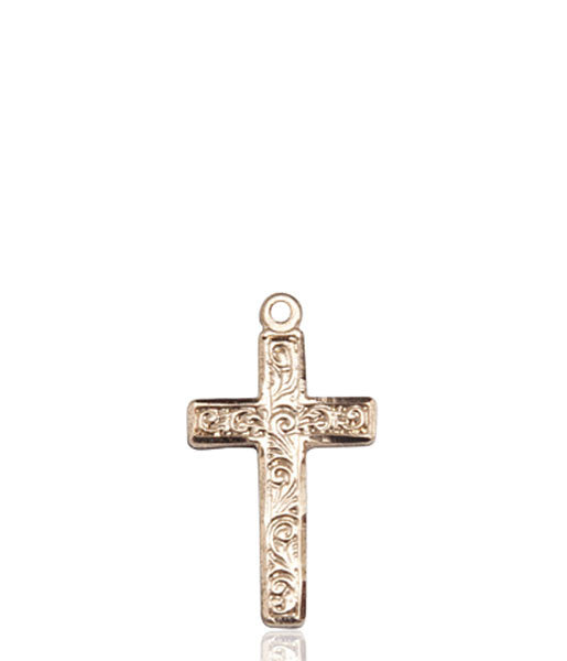 14kt Gold Cross Medal