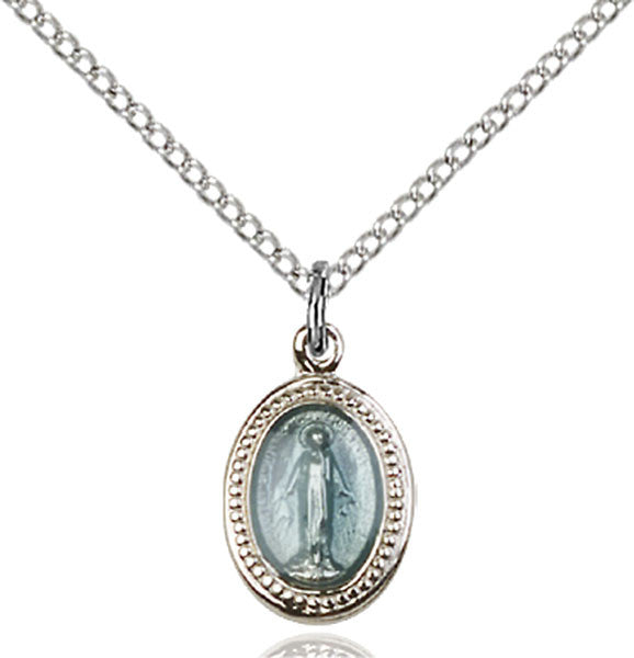 Sterling Silver Miraculous Pendant and chain