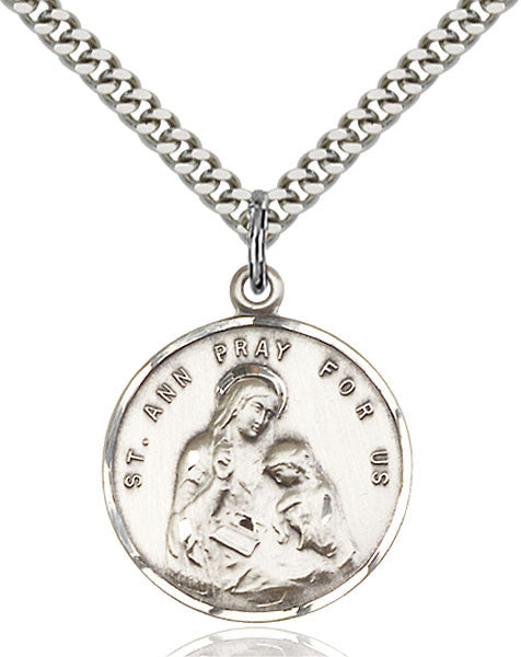 Sterling Silver St. Ann Pendant