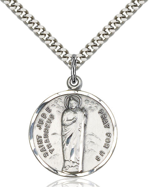 Sterling Silver St. Jude Pendant