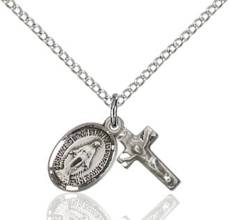 Miraculous Crucifix Sterling Silver Set