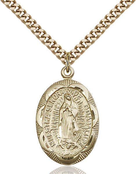Gold Filled O/L of Guadalupe Pendant