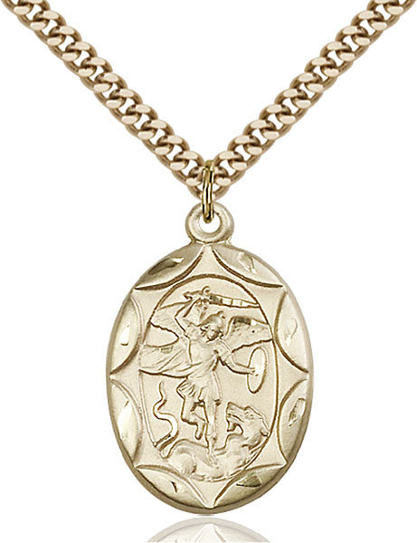 Gold Filled St. Michael the Archangel Pendant