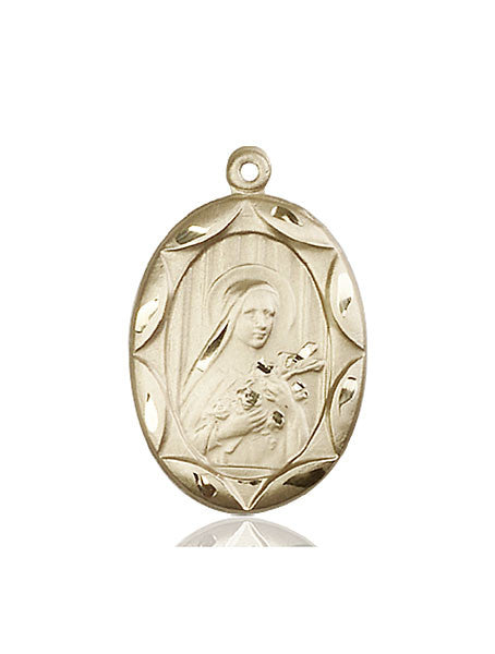 14kt Gold St. Theresa Medal