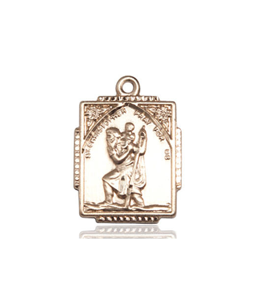 14kt Gold St. Christopher Medal
