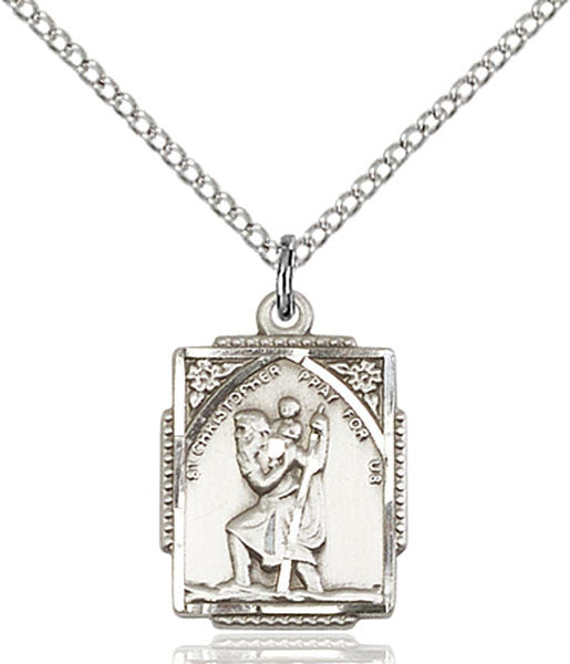 Sterling Silver St. Christopher Pendant
