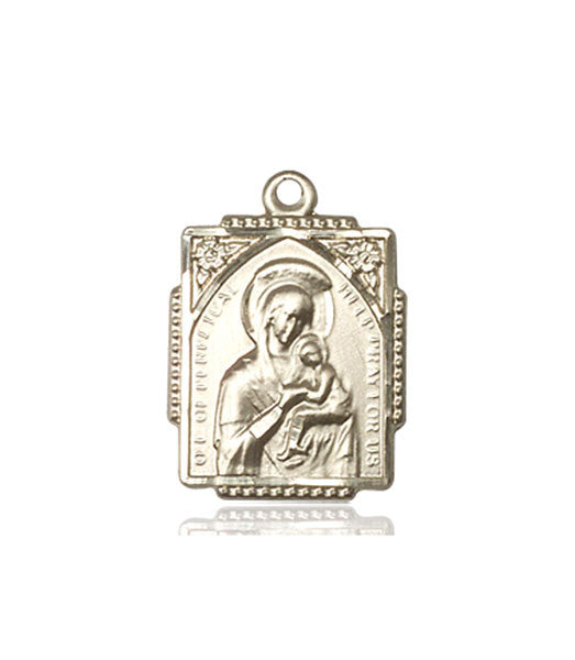 14kt Gold O/L of Perpetual Help Medal