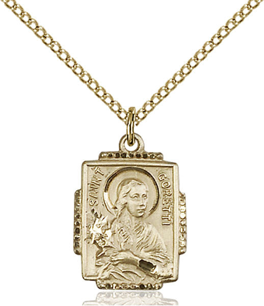 Gold Filled St. Maria Goretti Pendant