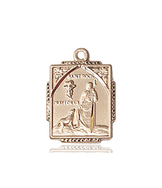 14kt Gold St. Roch Medal