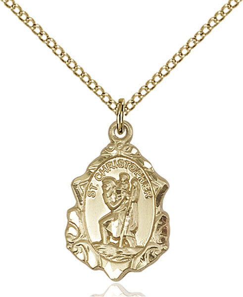Gold Filled St. Christopher Pendant