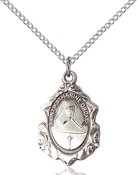 Sterling Silver St. Katharine Drexel Pendant