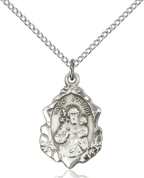 Sterling Silver St. Joseph Pendant