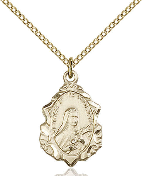 Gold Filled St. Theresa Pendant