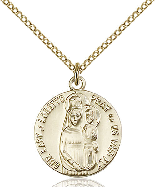 Gold Filled O/L of Loretto Pendant