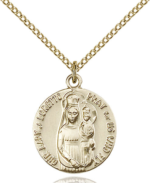 Gold Filled O/L of Loretto Pendant