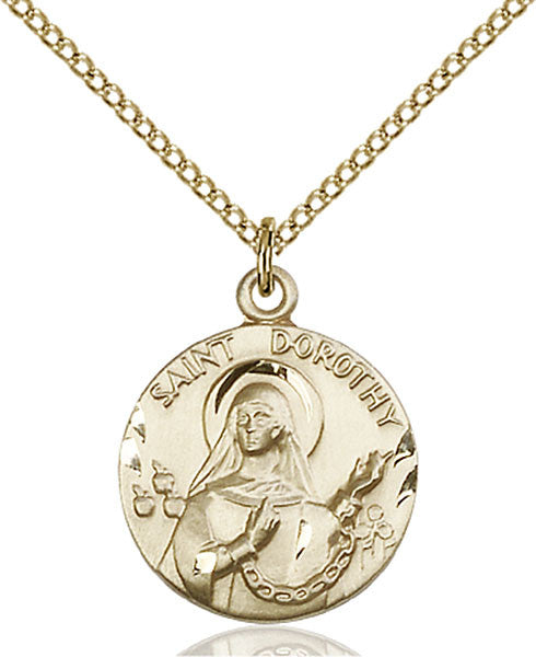 Gold Filled St. Dorothy Pendant