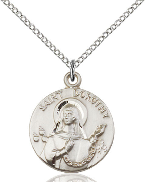 Sterling Silver St. Dorothy Pendant