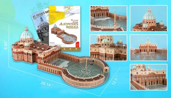 St. Peters Basilica 3D Puzzle with Book