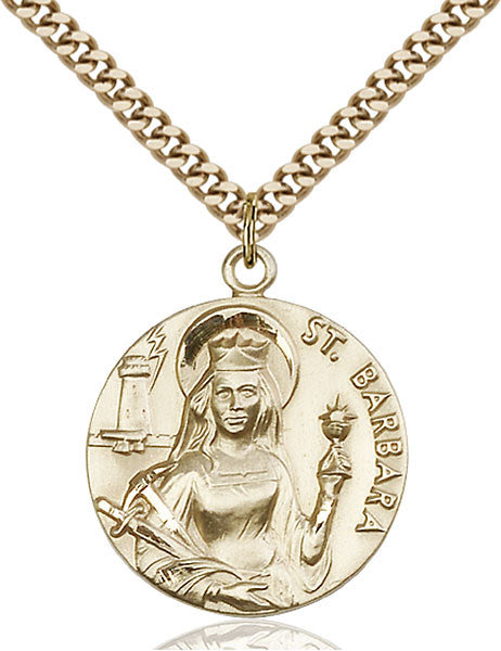 Gold Filled St. Barbara Pendant
