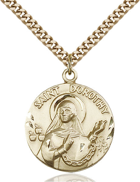 Gold Filled St. Dorothy Pendant