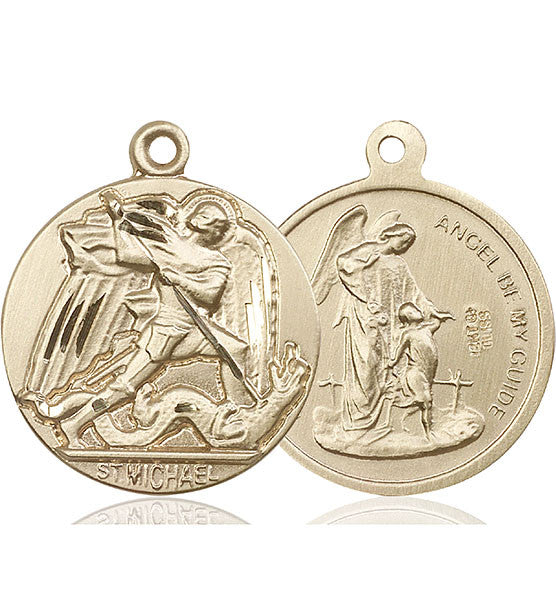 14kt Gold St. Michael the Archangel Medal