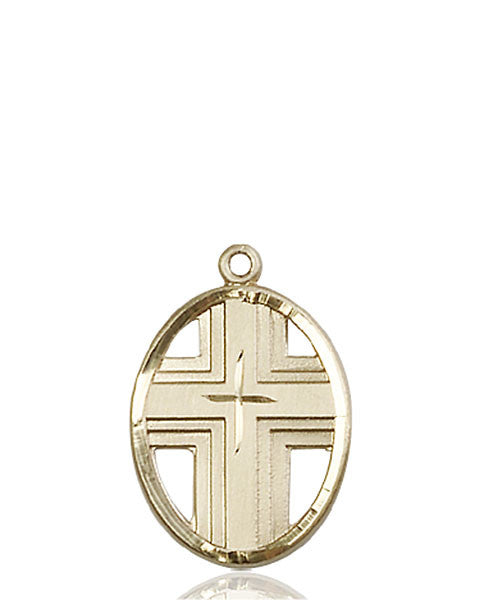 14kt Gold Cross Medal