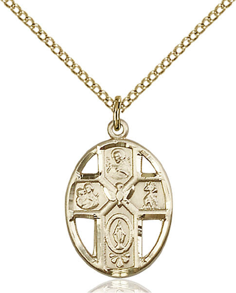 Gold Filled 5-Way / Holy Spirit Pendant