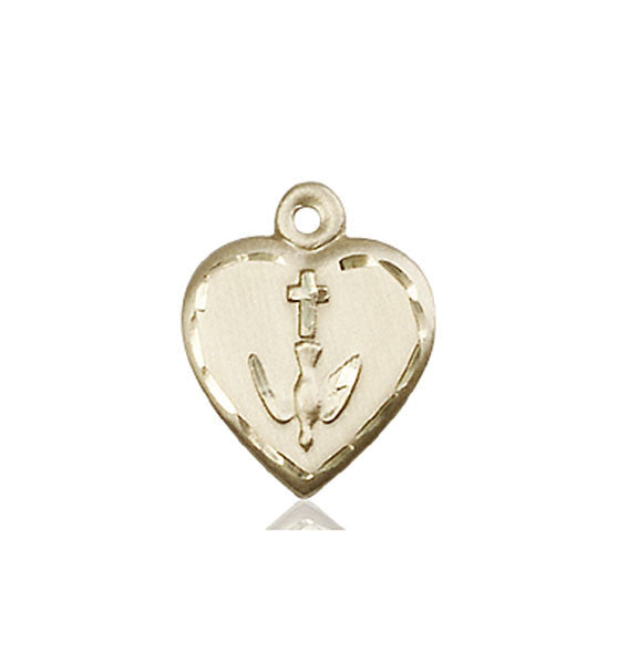 14kt Gold Heart / Communion Medal
