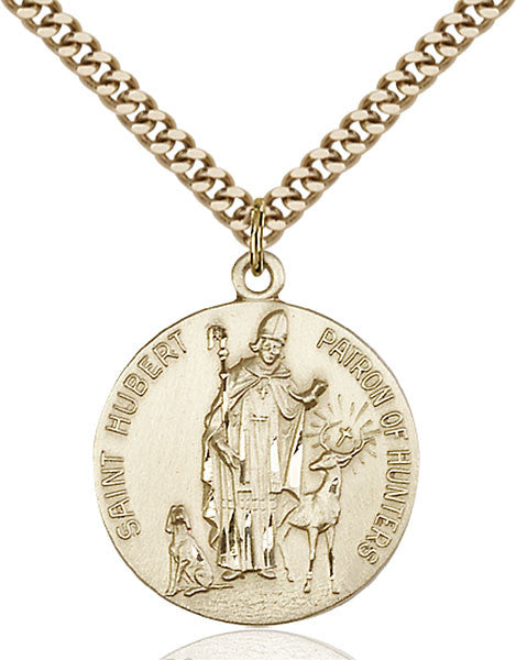 Gold Filled St. Hubert of Liege Pendant
