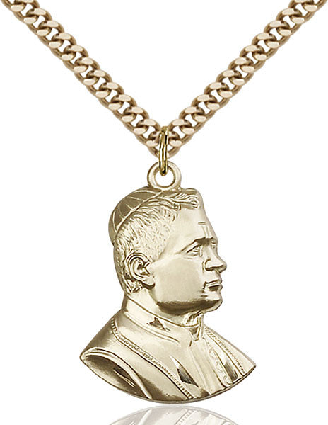 Gold Filled Saint Pius X Pendant